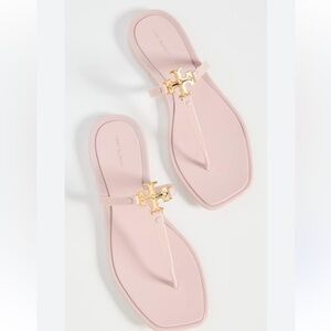 Tory Burch Roxanne Jelly Sandal Meadowsweet Gold Flip Flop shoes size 10